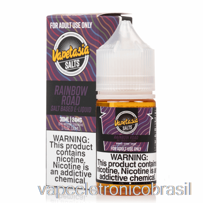 Vape Recarregável Rainbow Road - Sais De Vapetasia - 30ml 24mg